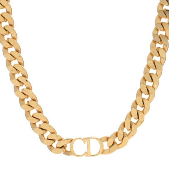 Metal CD Christian Dior Necklace - Picture 1 of 6